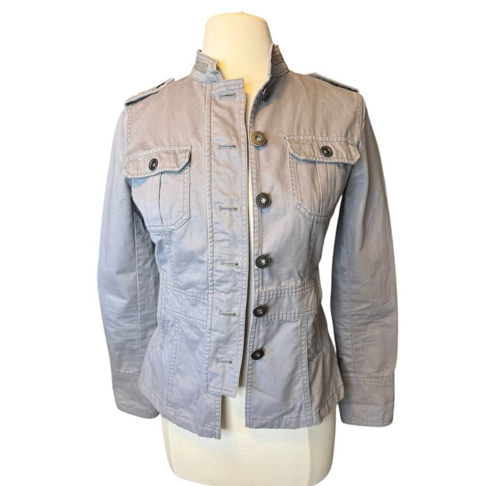 GAP Military Utility Jacket Gray Women’s Size XS Cotton